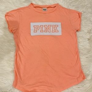 PINK VS peach t-shirt